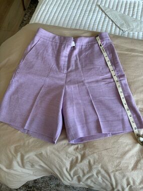 J. Crew Lavender High-Rise Tailored Shorts